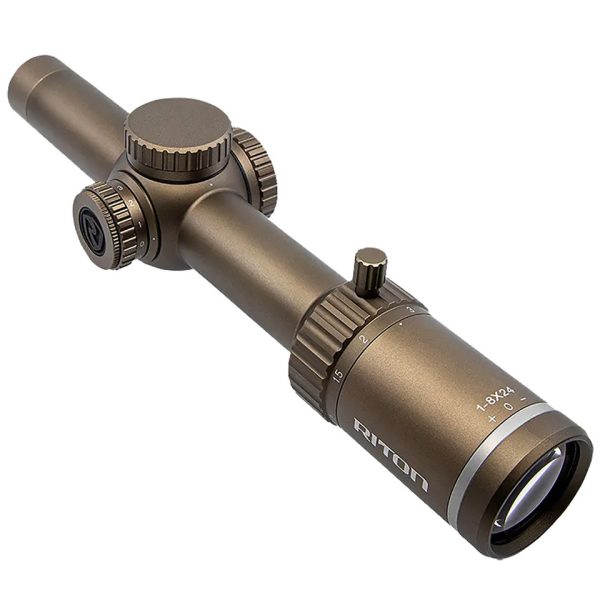 RITON OPTICS X3 TACTIX 1-8X24 30MM OT FDE