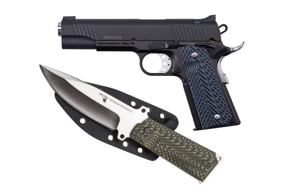 MAGNUM RESEARCH DE 1911 10MM 5" BLK W/KNIFE