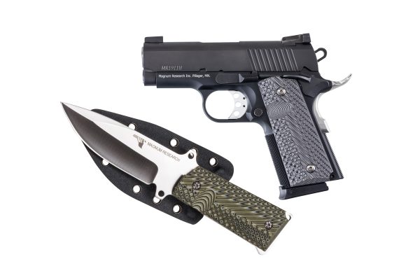 MAGNUM RESEARCH DE 1911 45ACP 3" BK W/KNIFE