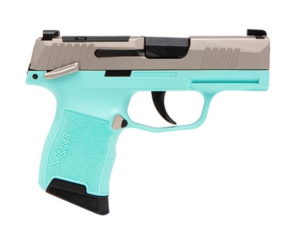 SIG SAUER P365 380ACP NKL/TURQUOISE 10+1