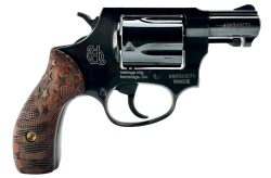 HERITAGE MANUFACTURING ROSCOE 38SPL BL/WD FLAG 3"
